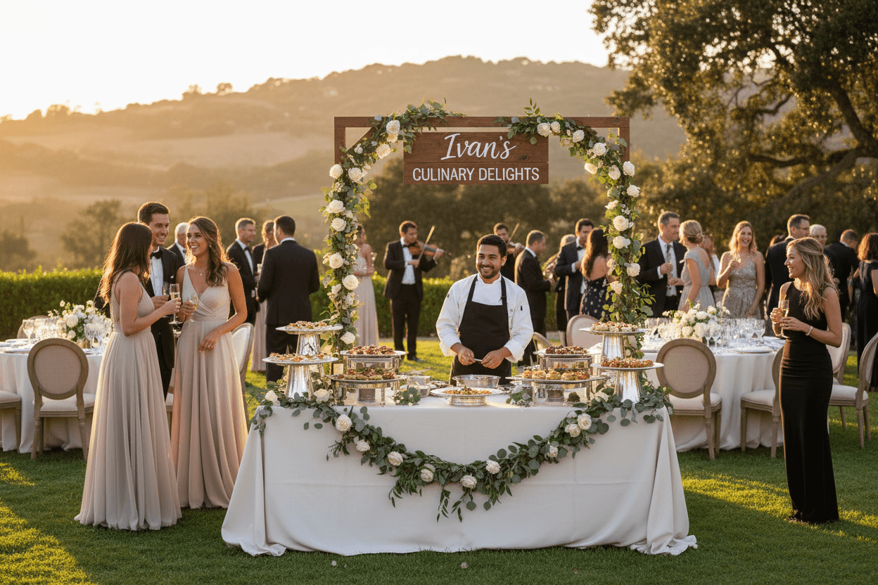 Wedding reception catering